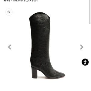 SCHUTZ Maryana Black Boot in Excellent condition.